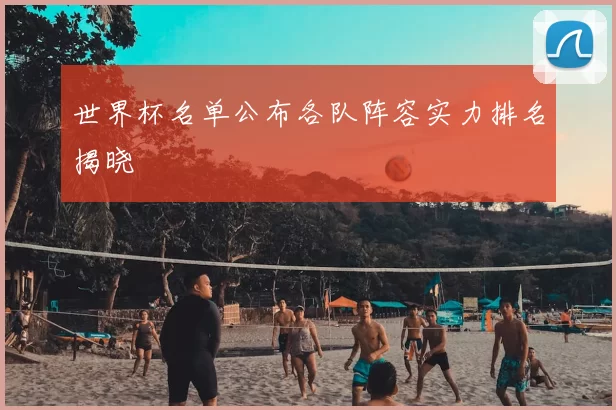 世界杯名单公布各队阵容实力排名揭晓