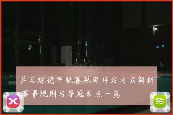 乒乓球德甲联赛冠军评定方式解析 赛事规则与争冠看点一览