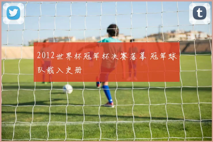 2012世界杯冠军杯决赛落幕 冠军球队载入史册